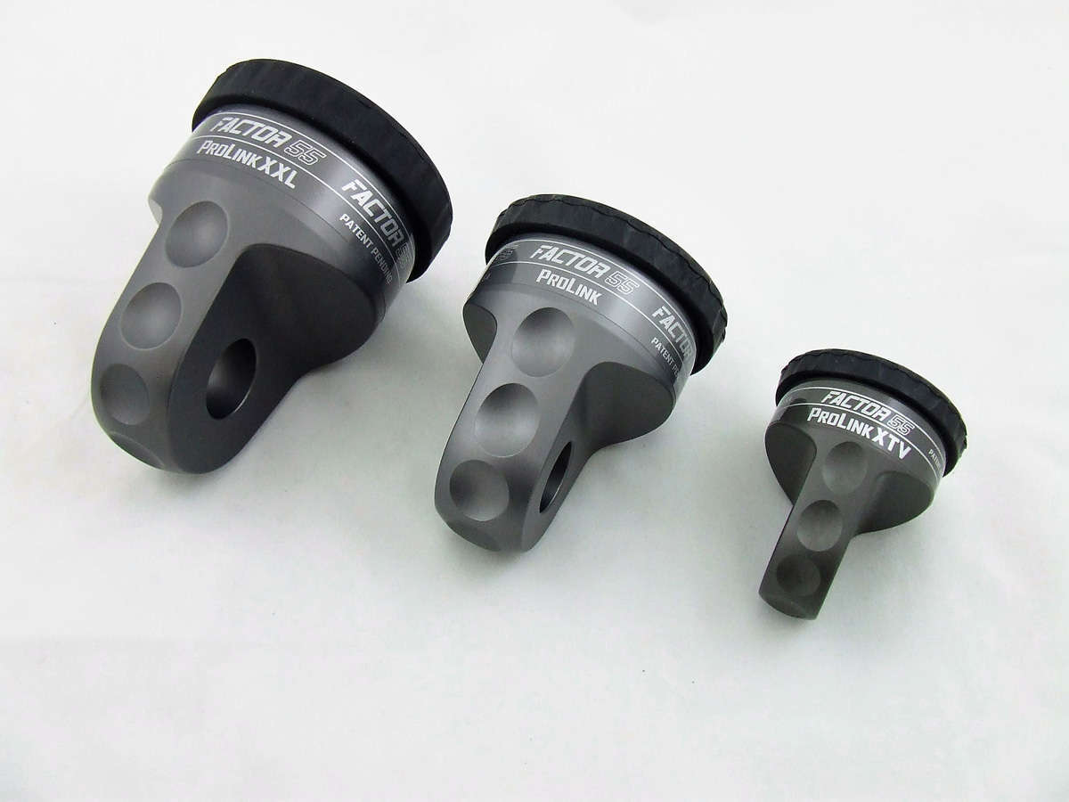 Factor 55 ProLink Winch Shackle Mount Assembly Gray