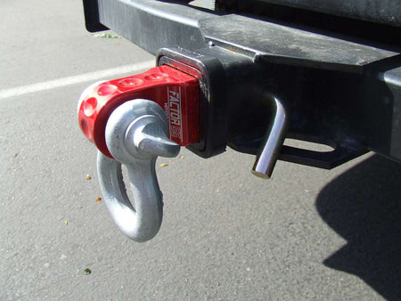 Factor 55 HitchLink 2.0 Receiver Shackle Mount 2 Inch Receivers Silver