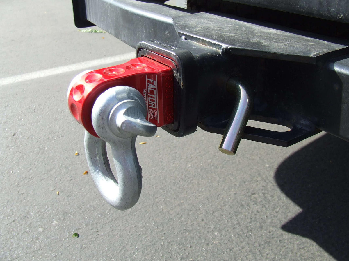 Factor 55 HitchLink 2.5 Receiver Shackle Mount 2.5 Inch Receivers Anodized Gray