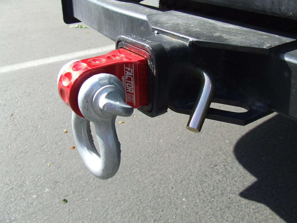 Factor 55 HitchLink 2.5 Receiver Shackle Mount 2.5 Inch Receivers Anodized Gray