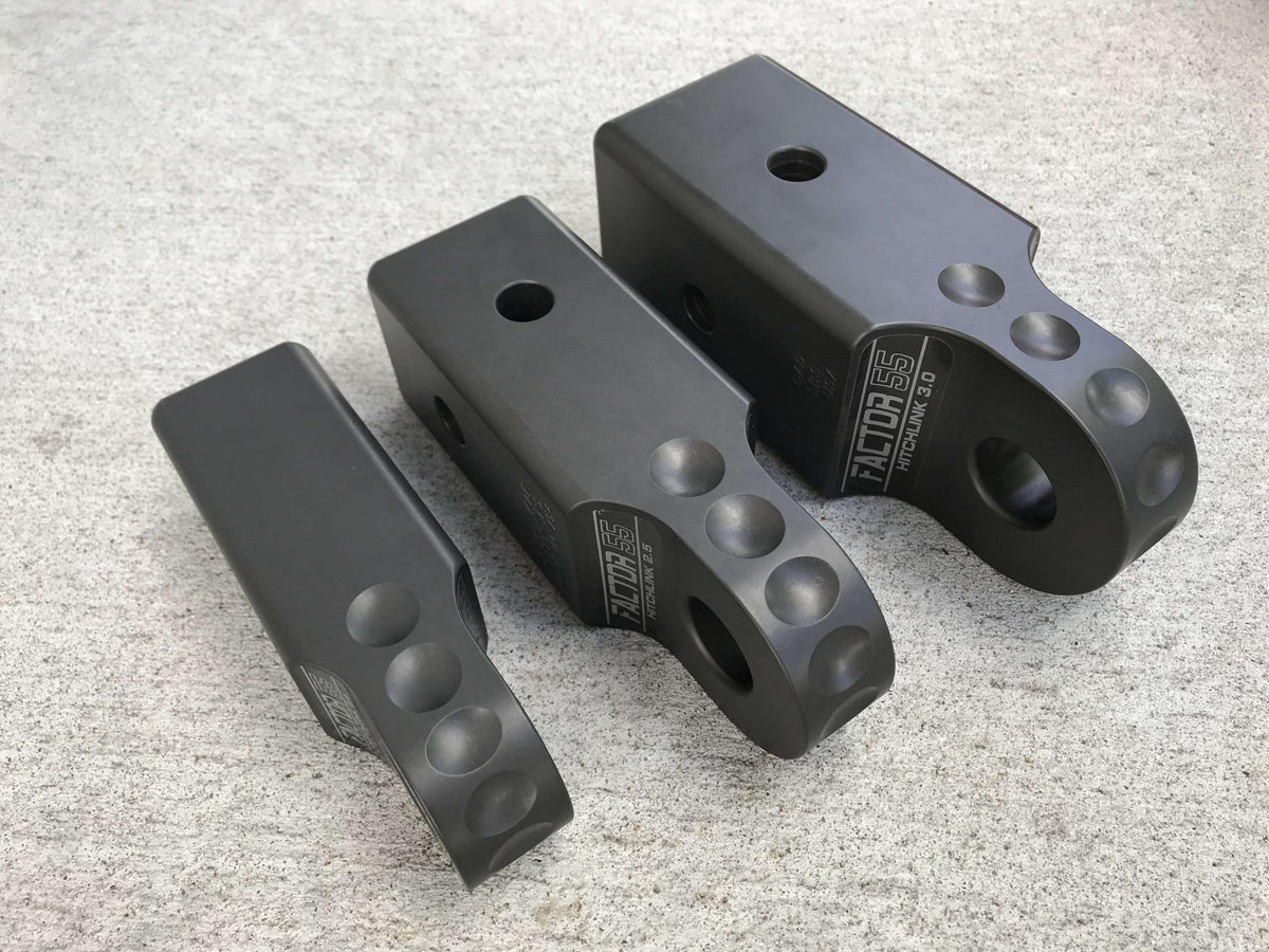 Factor 55 HitchLink 3.0 Receiver Shackle Mount 3 Inch Receivers Anodized Gray