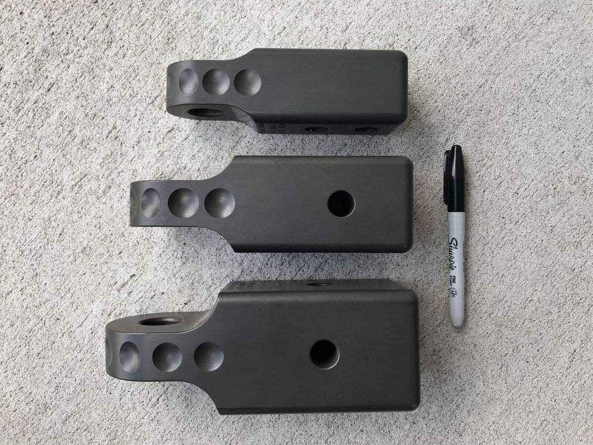 Factor 55 HitchLink 3.0 Receiver Shackle Mount 3 Inch Receivers Anodized Gray