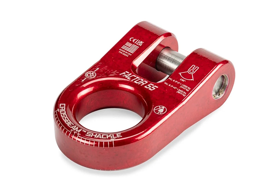Factor 55 Crossbeam Shackle Red