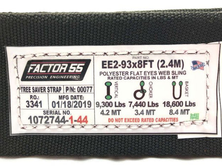Factor 55 Tree Saver Strap 8 Foot x 3.0 Inch