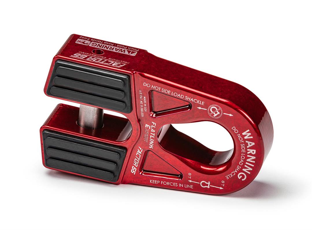 Factor 55 FlatLink Expert Closed Winch Shackle Mount Red
