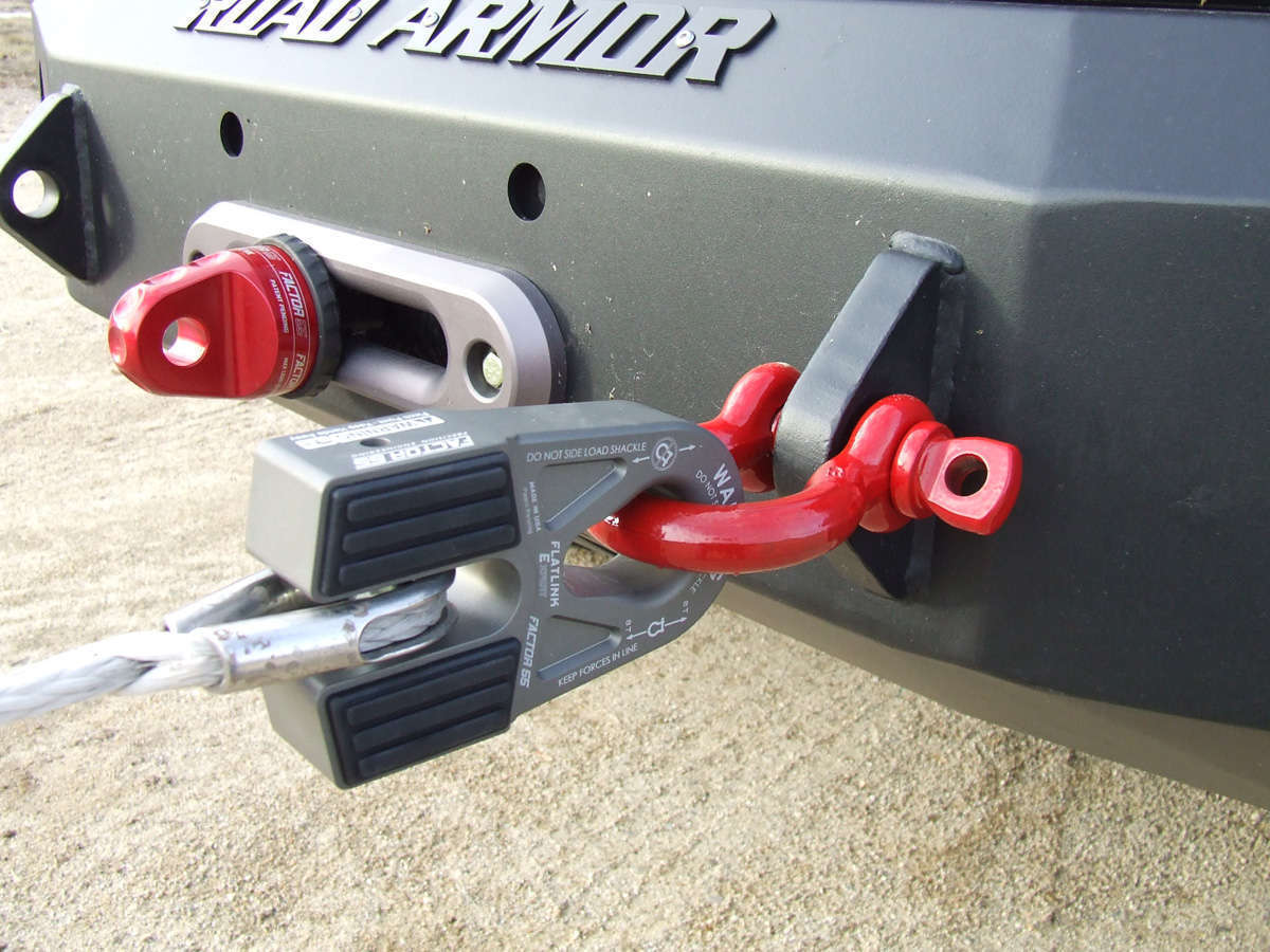 Factor 55 FlatLink E Expert Version Winch Shackle Mount Assembly Anodized Gray