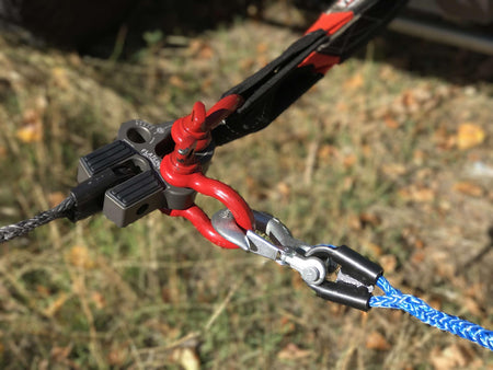 Factor 55 Winch Line Shackle Mount Foldable Flatlink Multimount Gray