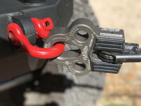 Factor 55 Winch Line Shackle Mount Foldable Flatlink Multimount Gray