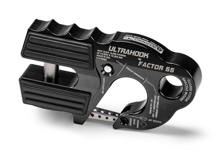 Factor 55 UltraHook Closed System Winch Shackle Mount Black