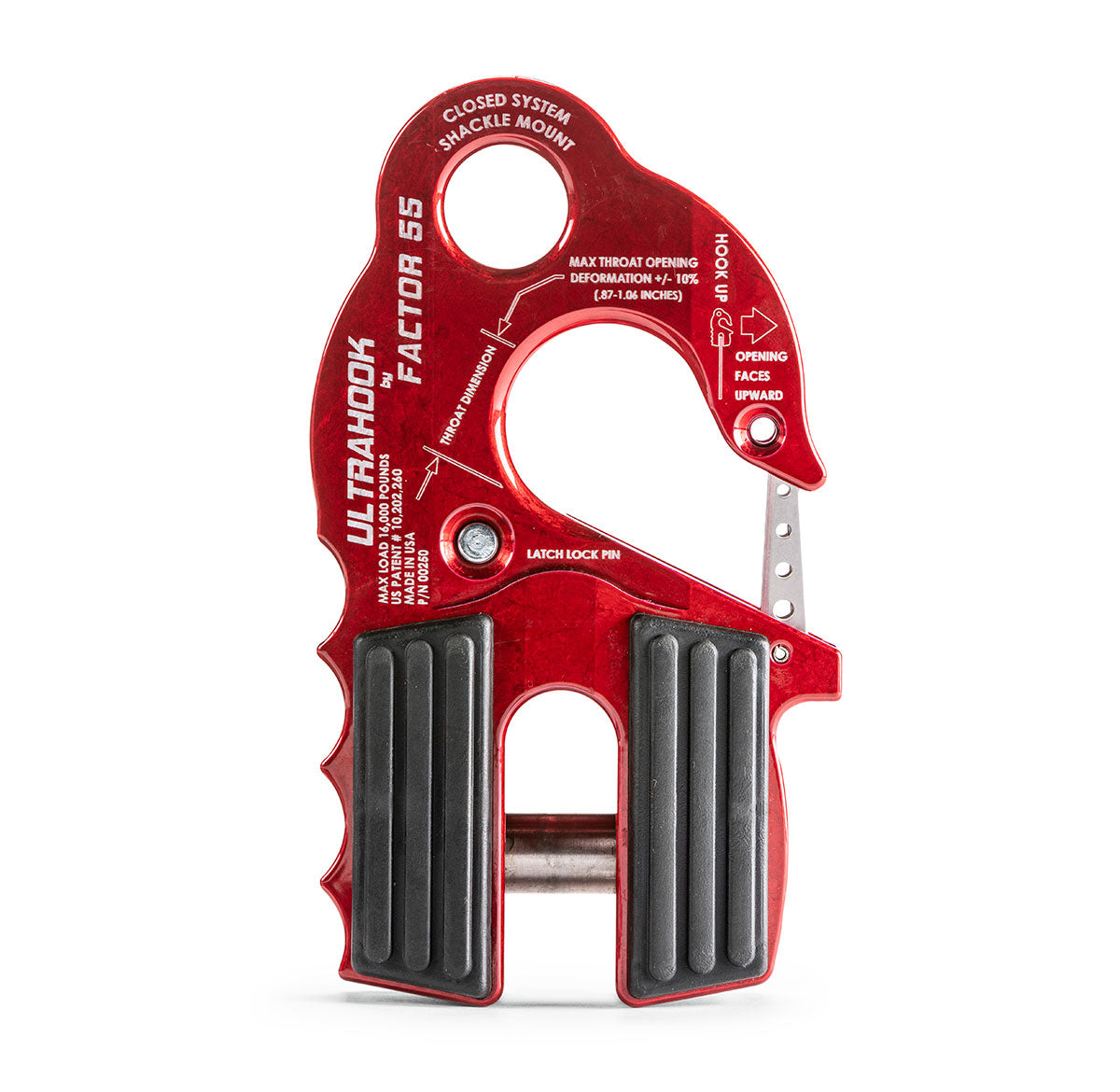 Factor 55 UltraHook Closed System Winch Shackle Mount Orange