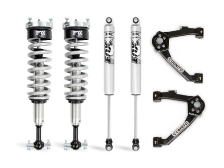 3-Inch Performance Leveling Kit With Fox 2.0 Ifp Shocks For 2014-2018 Silverado/ Sierra 1500 2WD/4WD With OEM Stamped Steel/ Cast Aluminum Control Arms Cognito