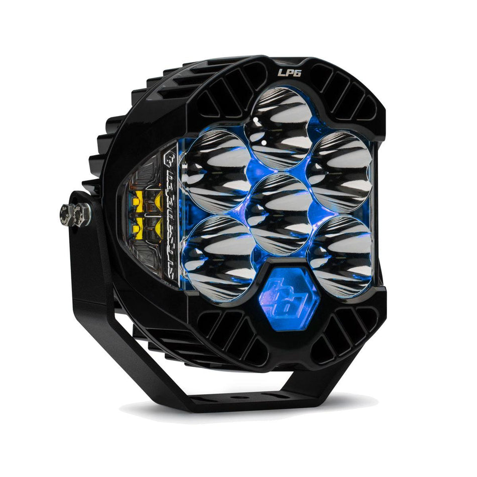 LP6 Pro LED Auxiliary Light Pod Light Pattern Driving/Combo Color Clear Backlight Baja Designs