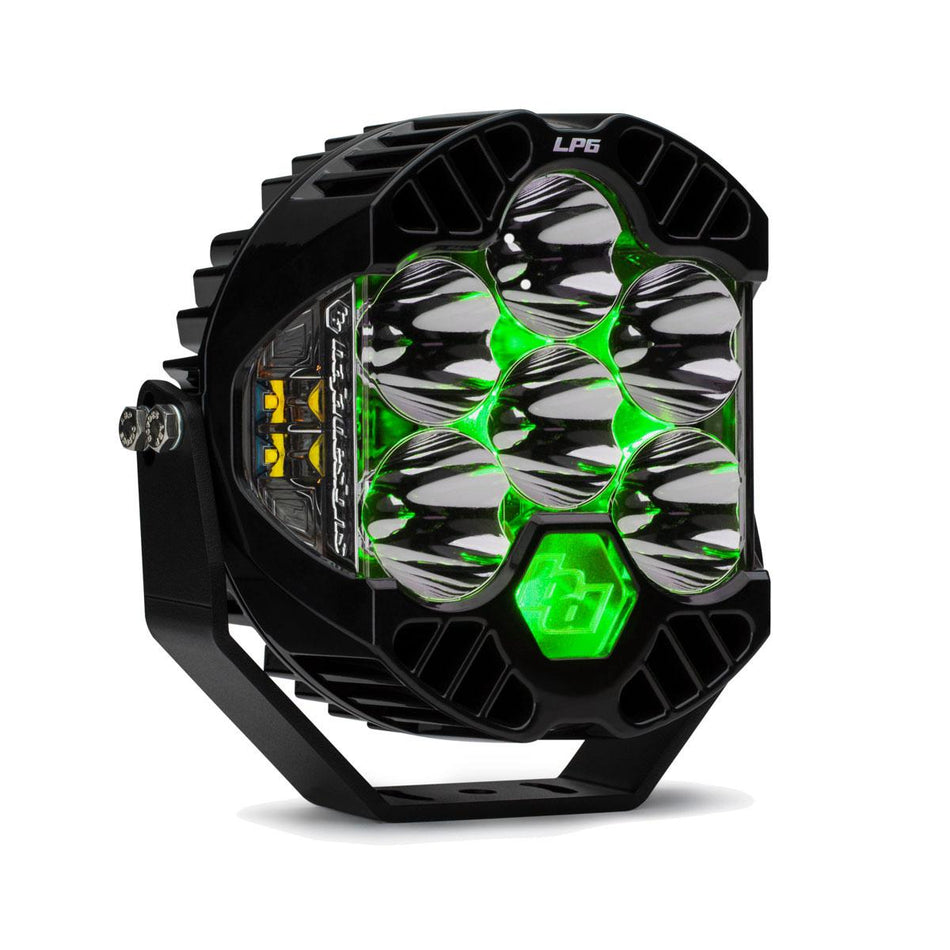 LP6 Pro LED Auxiliary Light Pod Light Pattern Driving/Combo Color Clear Backlight Baja Designs