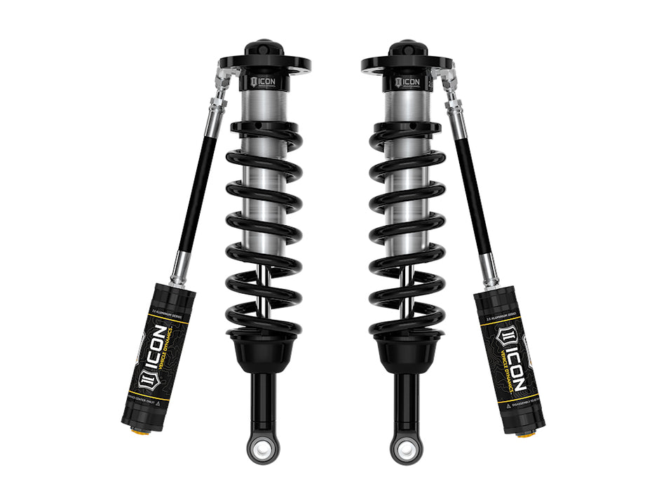 2022-2025 Toyota Tundra 1.25-3.5 Inch Lift 2023-2025 Sequoia 3-4.5 Inch Lift Front V.S. 2.5 Series Coilover Kit Remote Reservoir Pair Icon Vehicle Dynamics