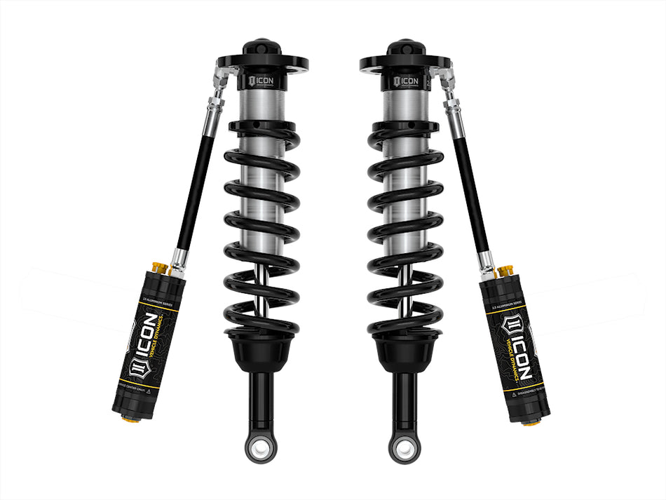 2022-2025 Toyota Tundra 1.25-3.5 Inch Lift 2023-2025 Sequoia 3-4.5 Inch Lift Front V.S. 2.5 Series Coilover Kit Remote Reservoir W  CDCV Pair Icon Vehicle Dynamics