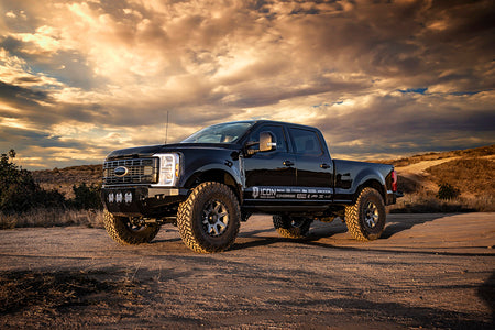 2023-2025 Ford F-250/F-350 Super Duty 4WD 4.5 Inch Lift Front V.S. 2.5 Aluminum Series Shocks Remote Reservoir W/ CDCV Pair Icon Vehicle Dynamics