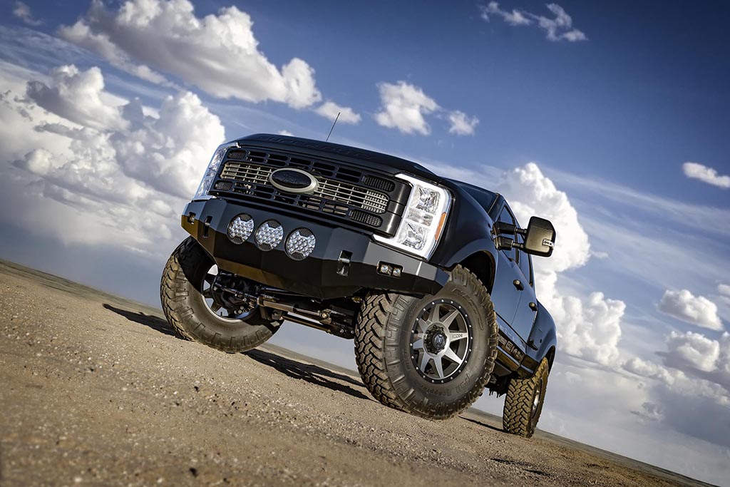2023-2025 Ford F-250/F-350 Super Duty 4WD 4.5 Inch Lift Front V.S. 2.5 Aluminum Series Shocks Remote Reservoir W/ CDCV Pair Icon Vehicle Dynamics