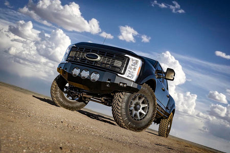 2023-2025 Ford F-250/F-350 Super Duty 4WD 4.5 Inch Lift Front V.S. 2.5 Aluminum Series Shocks Remote Reservoir W/ CDCV Pair Icon Vehicle Dynamics