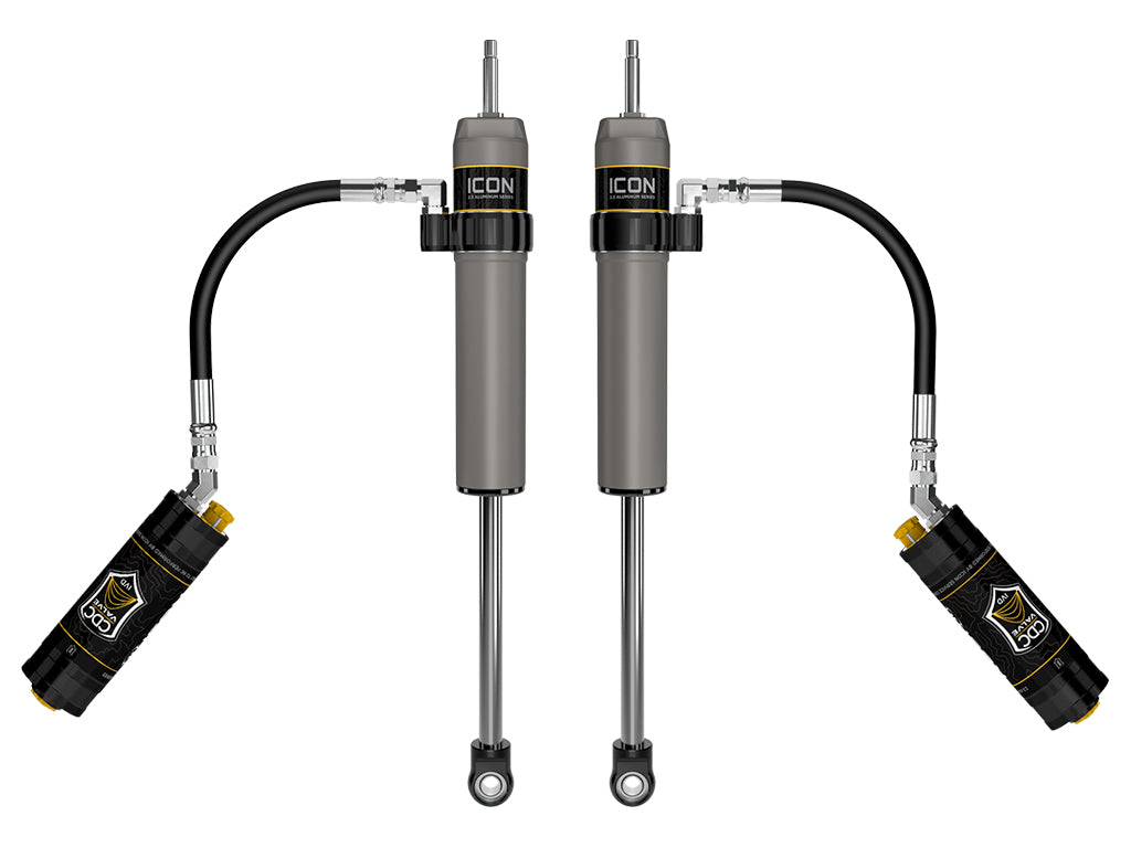 2023-2025 Ford F-250/F-350 Super Duty 4WD 4.5 Inch Lift Front V.S. 2.5 Aluminum Series Shocks Remote Reservoir W/ CDCV Pair Icon Vehicle Dynamics