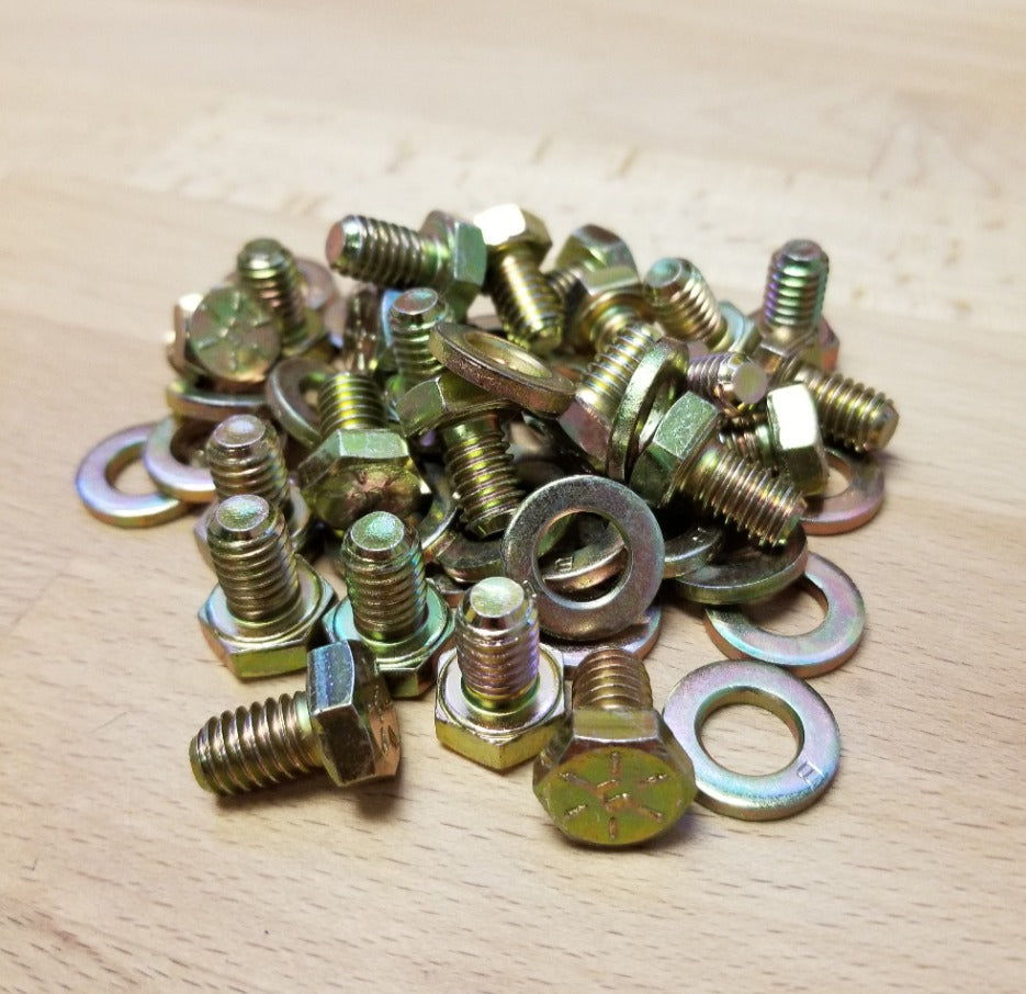 Grade 8 Simulated Beadlock Bolt Kit Yellow Zinc