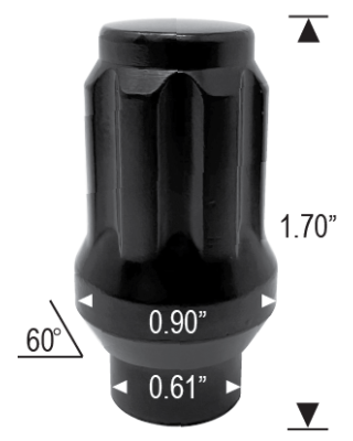 ET LUG NUT 14x1.5 1.70 LONG SPLINED