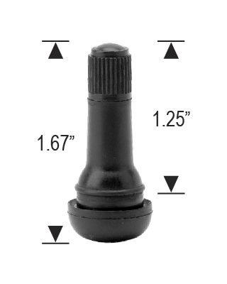 TR413 RUBBER VALVE STEM