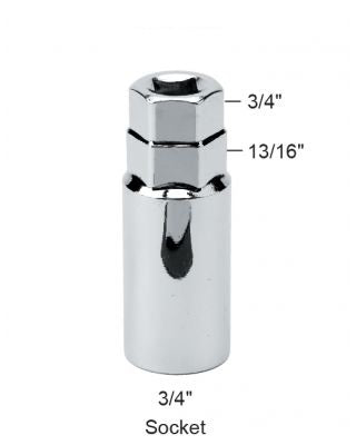 PLASTIC LINED 3/4" LUG NUT SOCKET