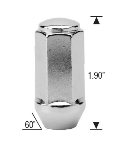 LUG NUT 14x2.0 1.90 LONG 3/4"