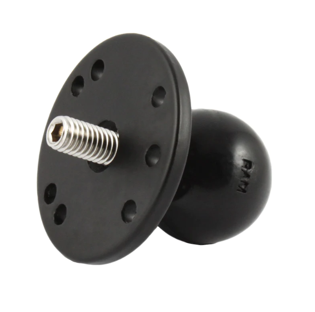 RAM® Ball Adapter with Round Plate and 3/8"-16 Threaded Stud