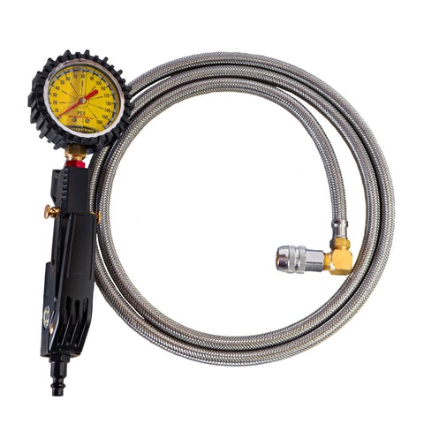 LONG HAUL SAFETY SERIES - 0-160 PSI ANALOG VENTOSO TIRE INFLATOR W/ 6FT HOSE