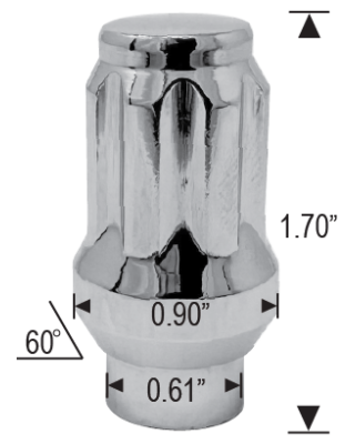 ET LUG NUT 14x1.5 1.70 LONG SPLINED