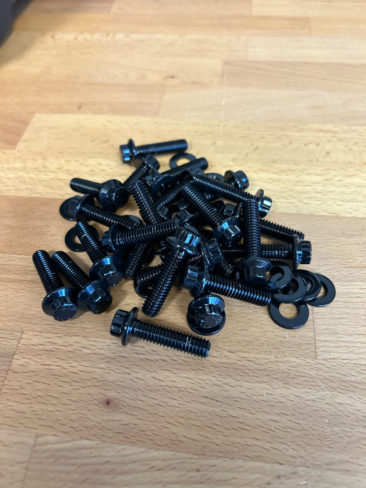 BLACK ECOAT ARP POLISHED 12PT SS BEADLOCK RING BOLT KIT