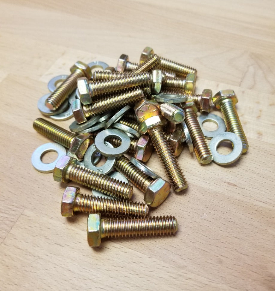 Grade 8 Beadlock Hex Bolt Kit Yellow Zinc