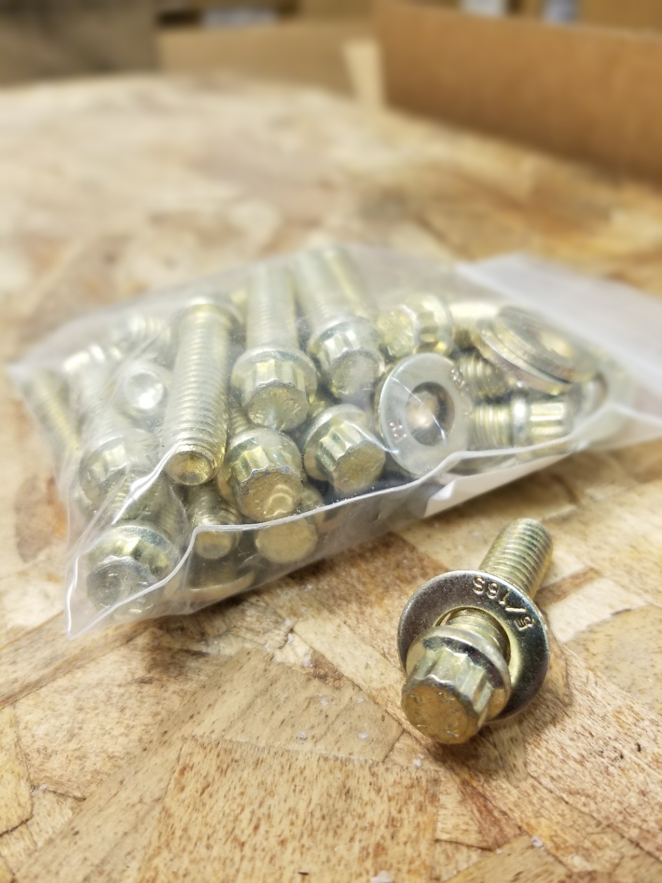 12PT Grade 8 Beadlock Bolt Kit Gold Zinc