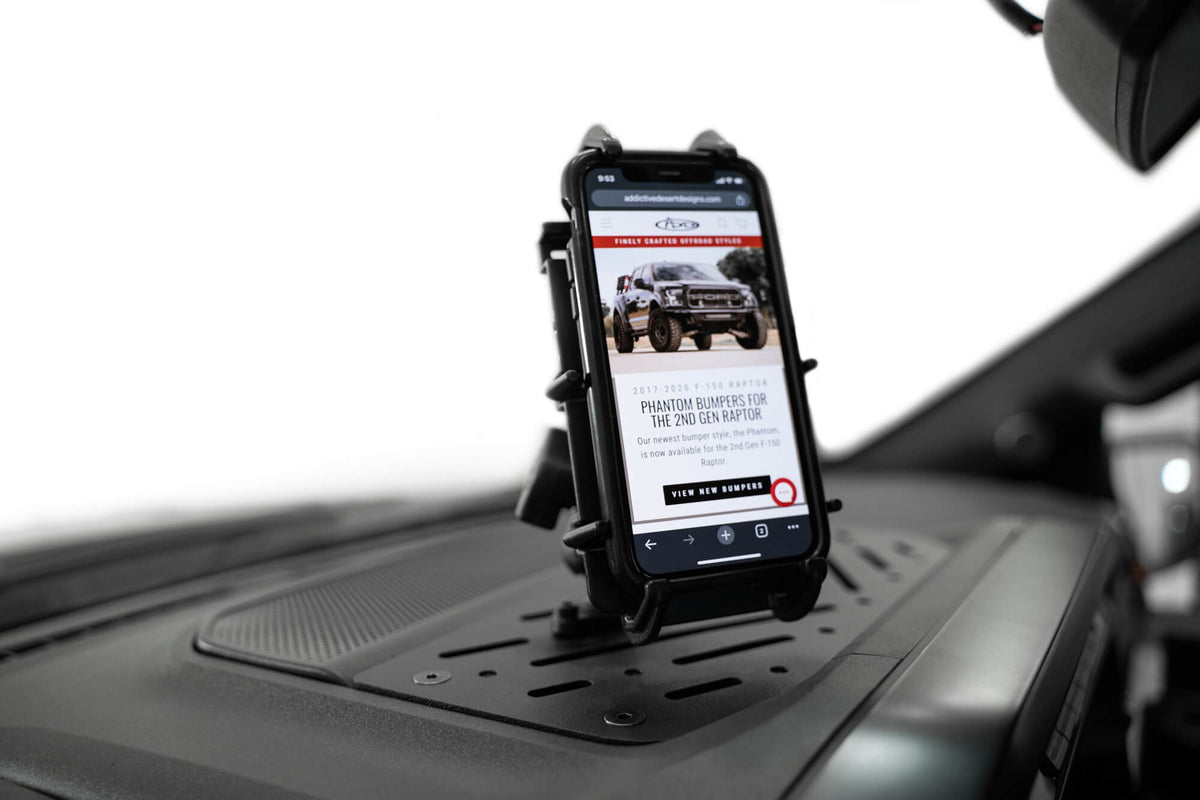 2021-2023 Ford F-150, F-150 Raptor Digital Device Dash Mount - Addictive Desert Designs AC1901701NA - view 4