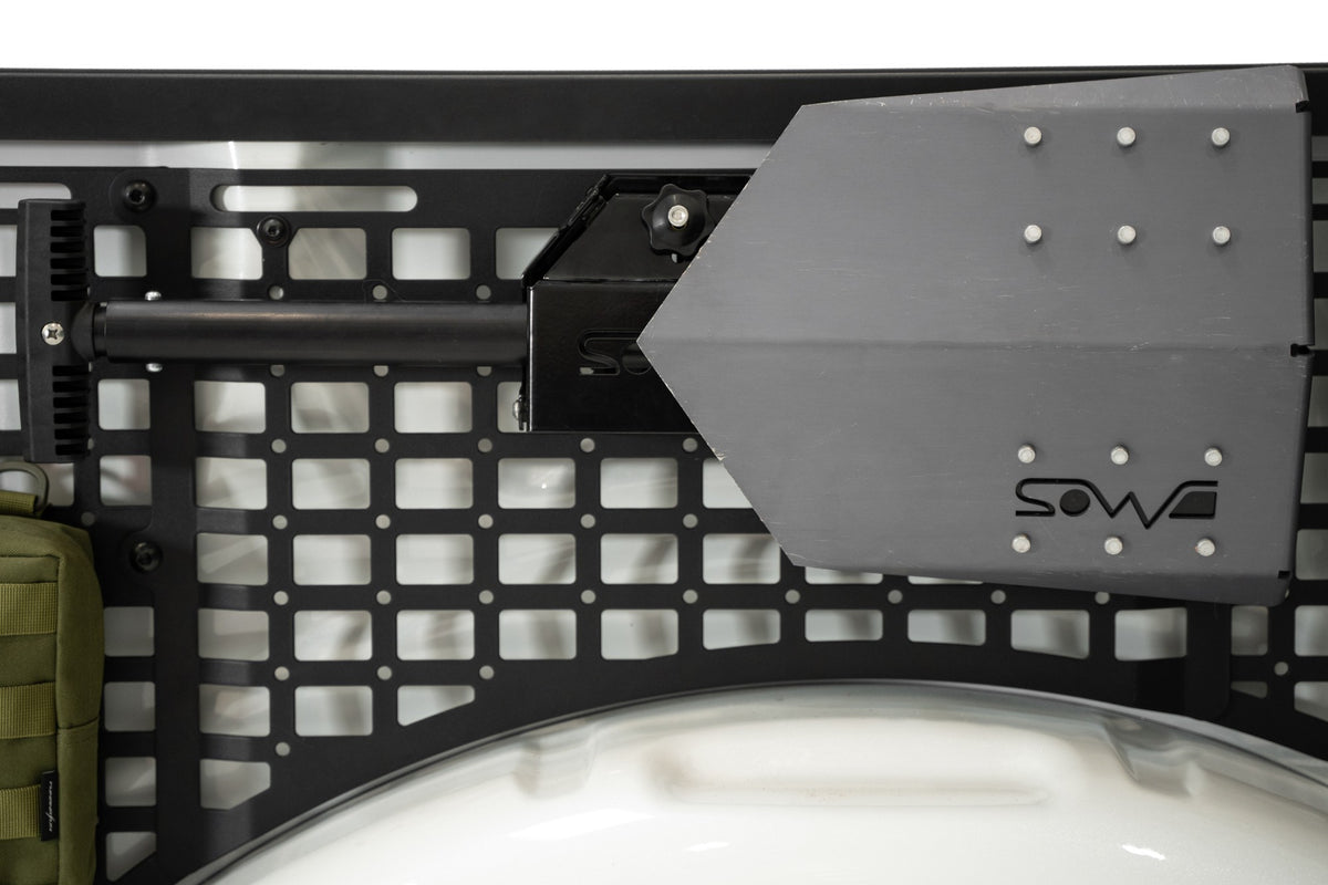 2021+ Ford F-150, F-150 Raptor 66 Inch Bed Side Molle Passenger Side Center Only In Hammer Black - Addictive Desert Designs AC1904301NA - view 11