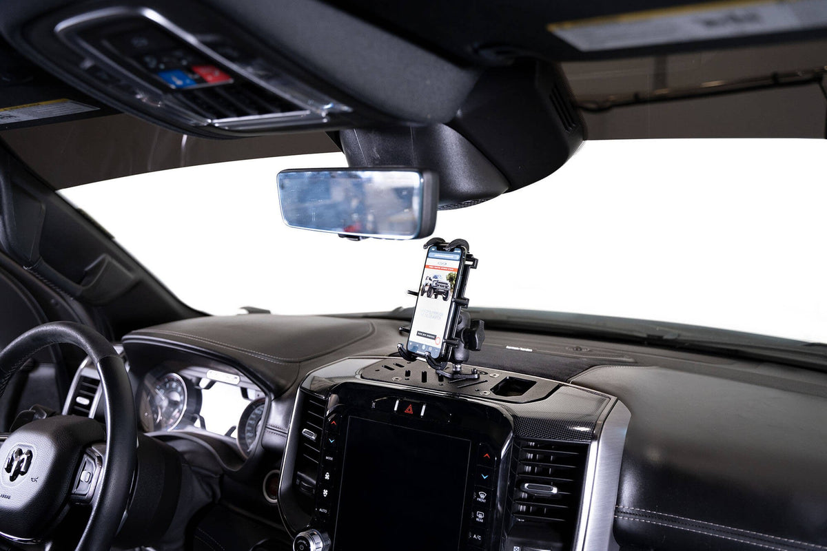 2019-2025 RAM 1500, TRX, RHO Digital Device Dash Mount - Addictive Desert Designs AC6201701NA - view 8