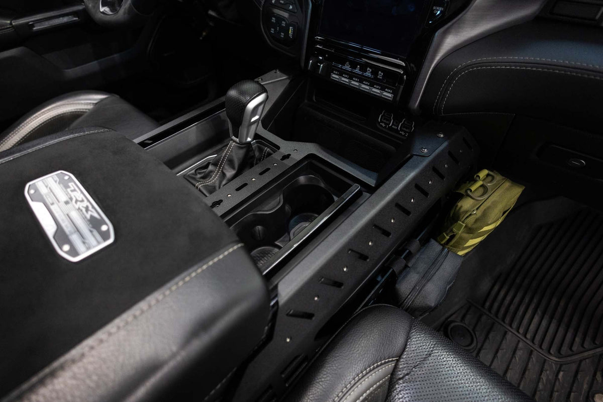 2021-2025 RAM 1500 TRX & RHO Center Console Molle Panels, Digital Device Bridge - Addictive Desert Designs AC6202201NA - view 2