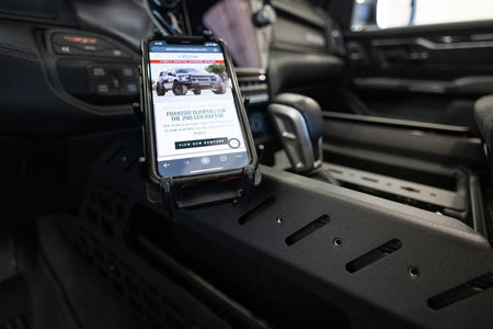 2021-2025 RAM 1500 TRX & RHO Center Console Molle Panels, Digital Device Bridge - Addictive Desert Designs AC6202201NA - view 15