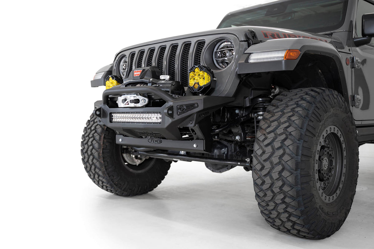 2018+ Jeep JL JLU JT Wrangler, Gladiator way Bar Skid Plate - Addictive Desert Designs AC96100801NA