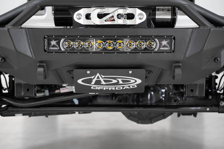 2007+ Jeep JL JLU JT Wrangler, Gladiator Stealth Fighter Front Bumper License Plate Bracket - Addictive Desert Designs AC96154701NA - view 2
