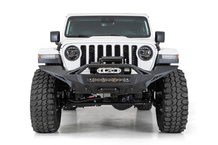 2007+ Jeep JL JLU JT Wrangler, Gladiator Stealth Fighter Front Bumper License Plate Bracket - Addictive Desert Designs AC96154701NA - view 3