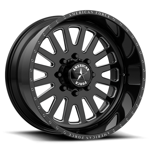 American Force Atom SS 24x11 Black wheel