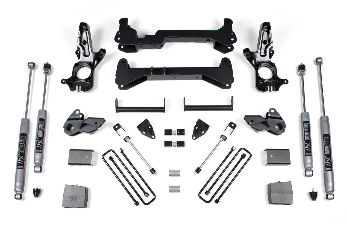 7 Inch Lift Kit | Chevy Silverado or GMC Sierra 2500HD (01-10) 2WD - BDS Suspension BDS150H