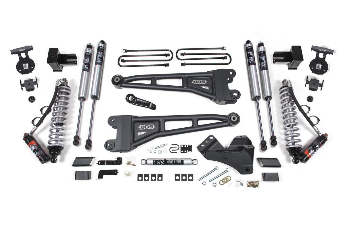 4 Inch Lift Kit w/ Radius Arm | FOX 2.5 Performance Elite Coil-Over Conversion | Ford F250/F350 Super Duty (17-19) 4WD |...