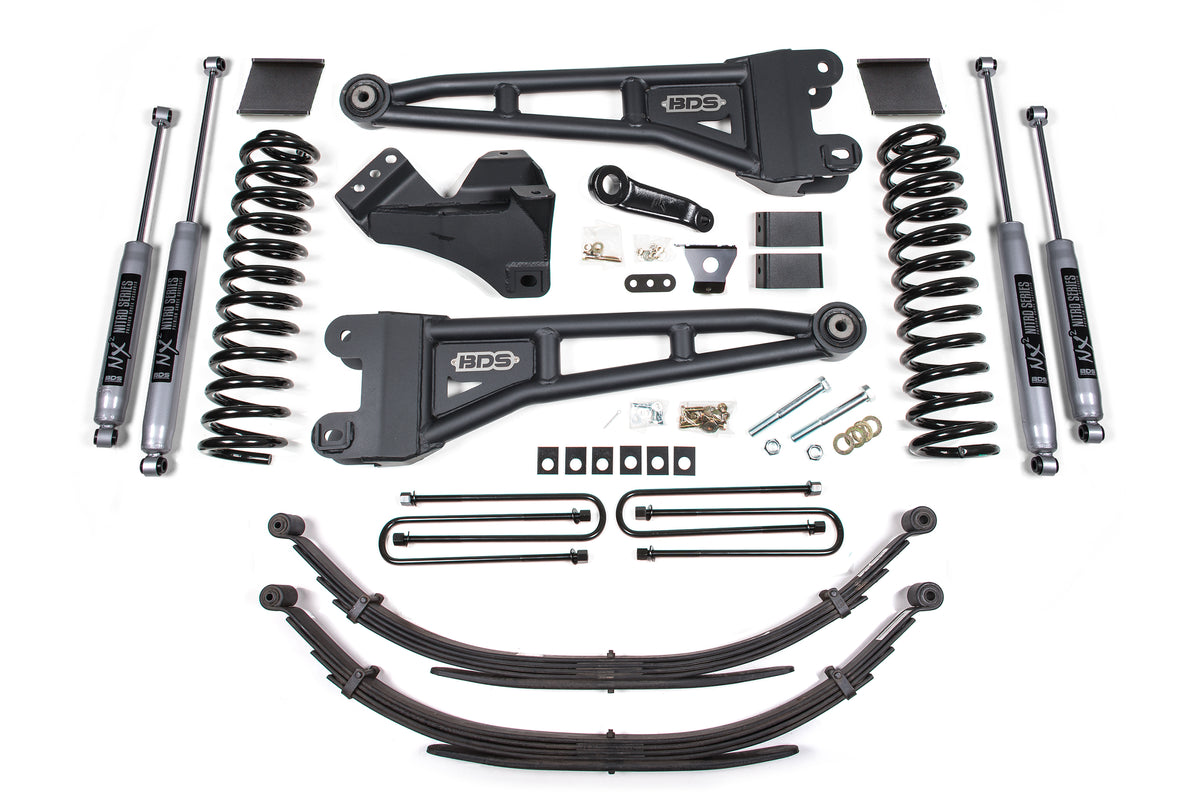 6 Inch Lift Kit w/ Radius Arm | Ford F250/F350 Super Duty (11-16) 4WD | Diesel - BDS Suspension BDS1593H