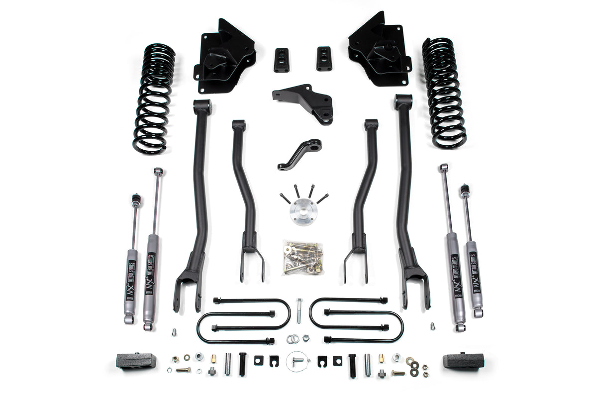 4 Inch Lift Kit w/ 4-Link | Ram 3500 (13-18) 4WD | Gas - BDS Suspension BDS1613H