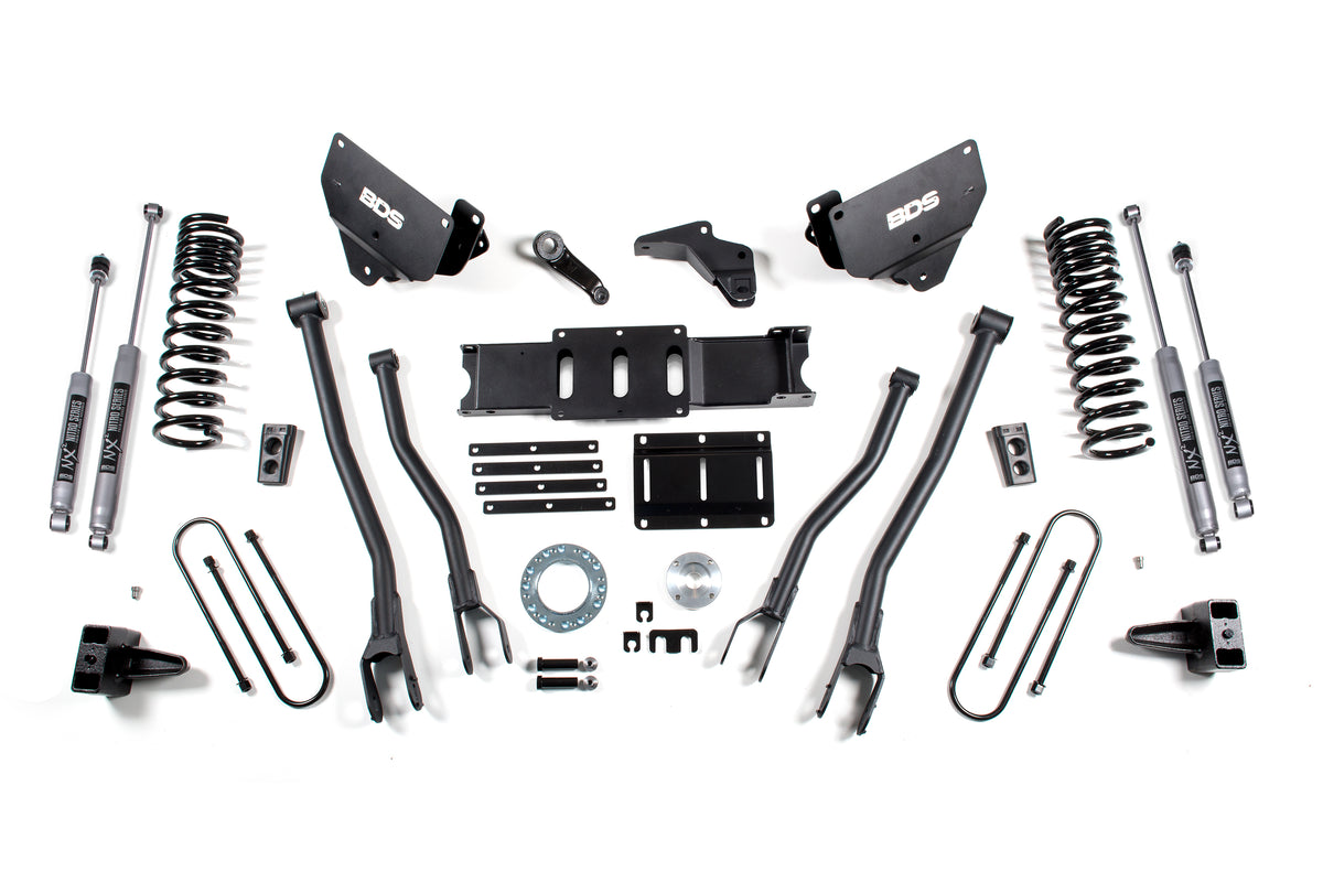 5.5 Inch Lift Kit w/ 4-Link | Ram 3500 (13-18) 4WD | Gas - BDS Suspension BDS1620FS