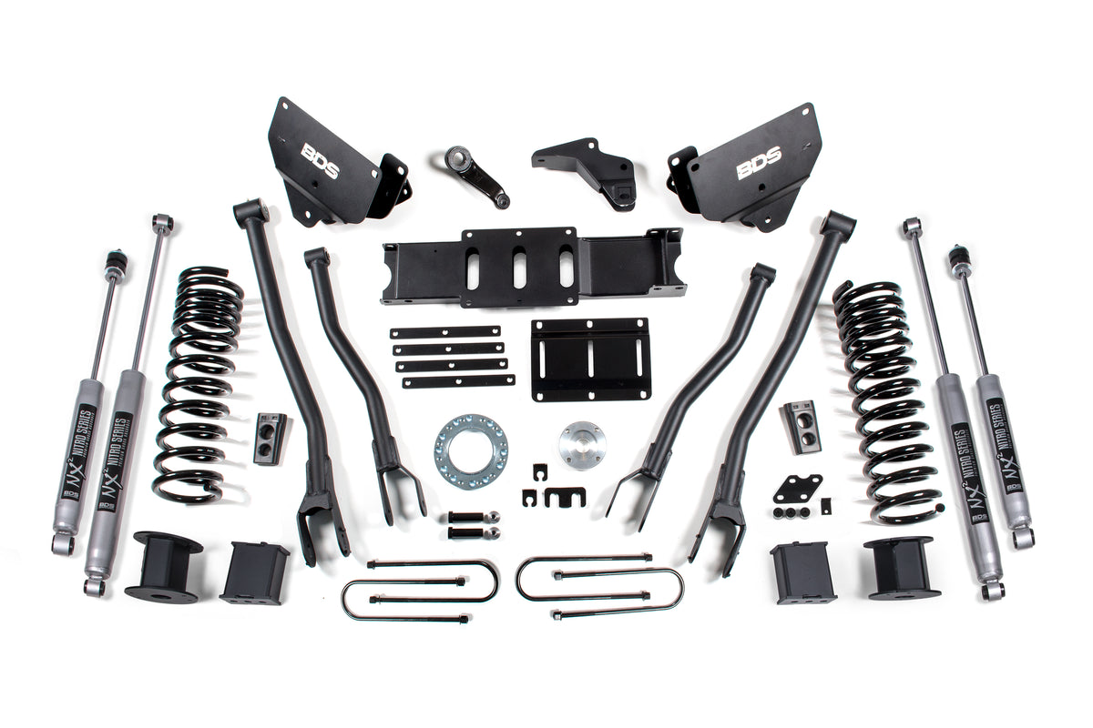 6 Inch Lift Kit w/ 4-Link | Ram 3500 w/ Rear Air Ride (13-18) 4WD | Diesel - BDS Suspension BDS1650FS