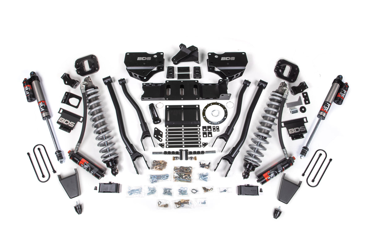 4 Inch Lift Kit w/ 4-Link | FOX 2.5 Coil-Over Conversion - Performance Elite | Ram 3500 (19-24) 4WD | Diesel - BDS...